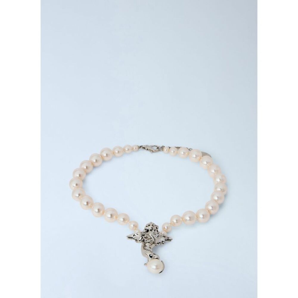 Vivienne Westwood Men Putti Large Pearl Necklace
